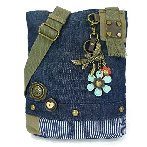 Chala Patch Cross-Body Women Handbag, Canvas Messenger Bag