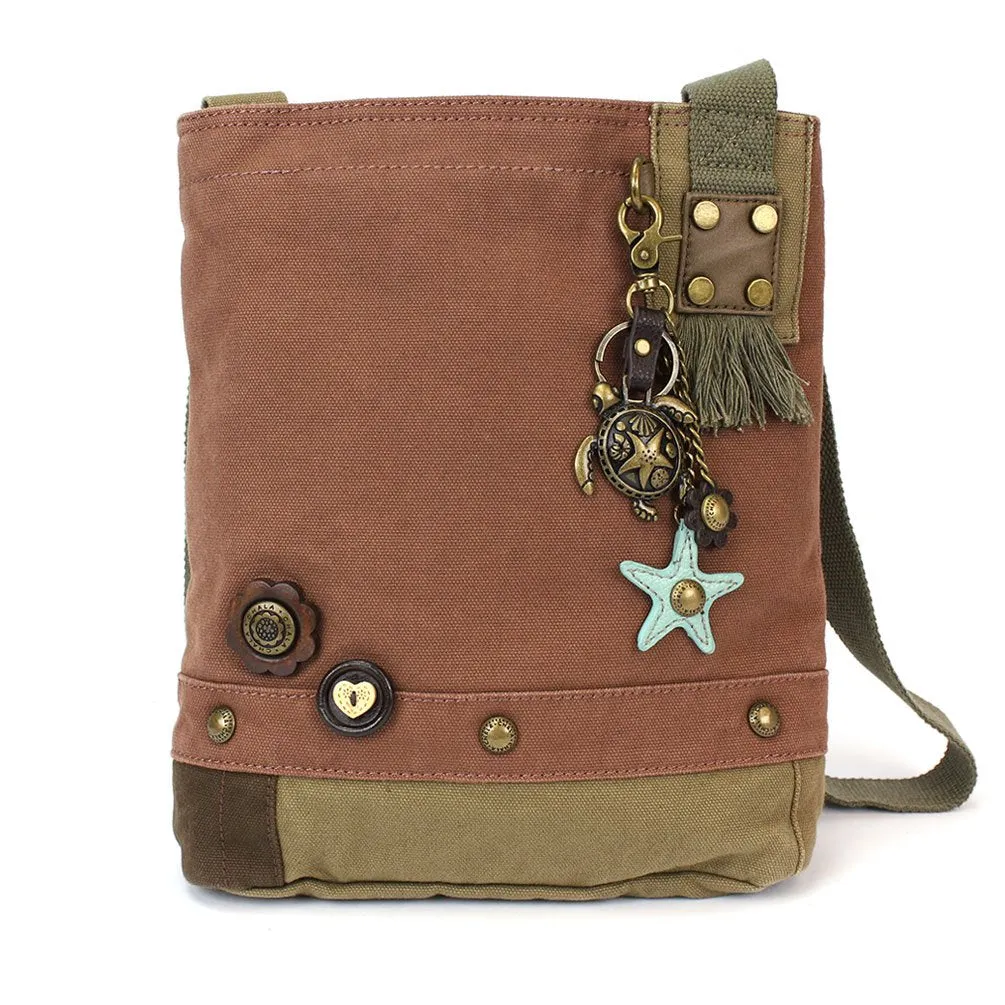 Chala Patch Cross-Body Women Handbag, Canvas Messenger Bag