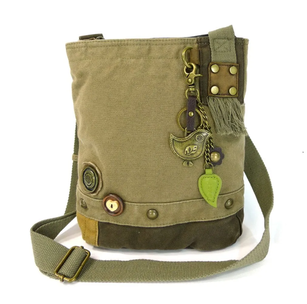 Chala Patch Cross-Body Women Handbag, Canvas Messenger Bag