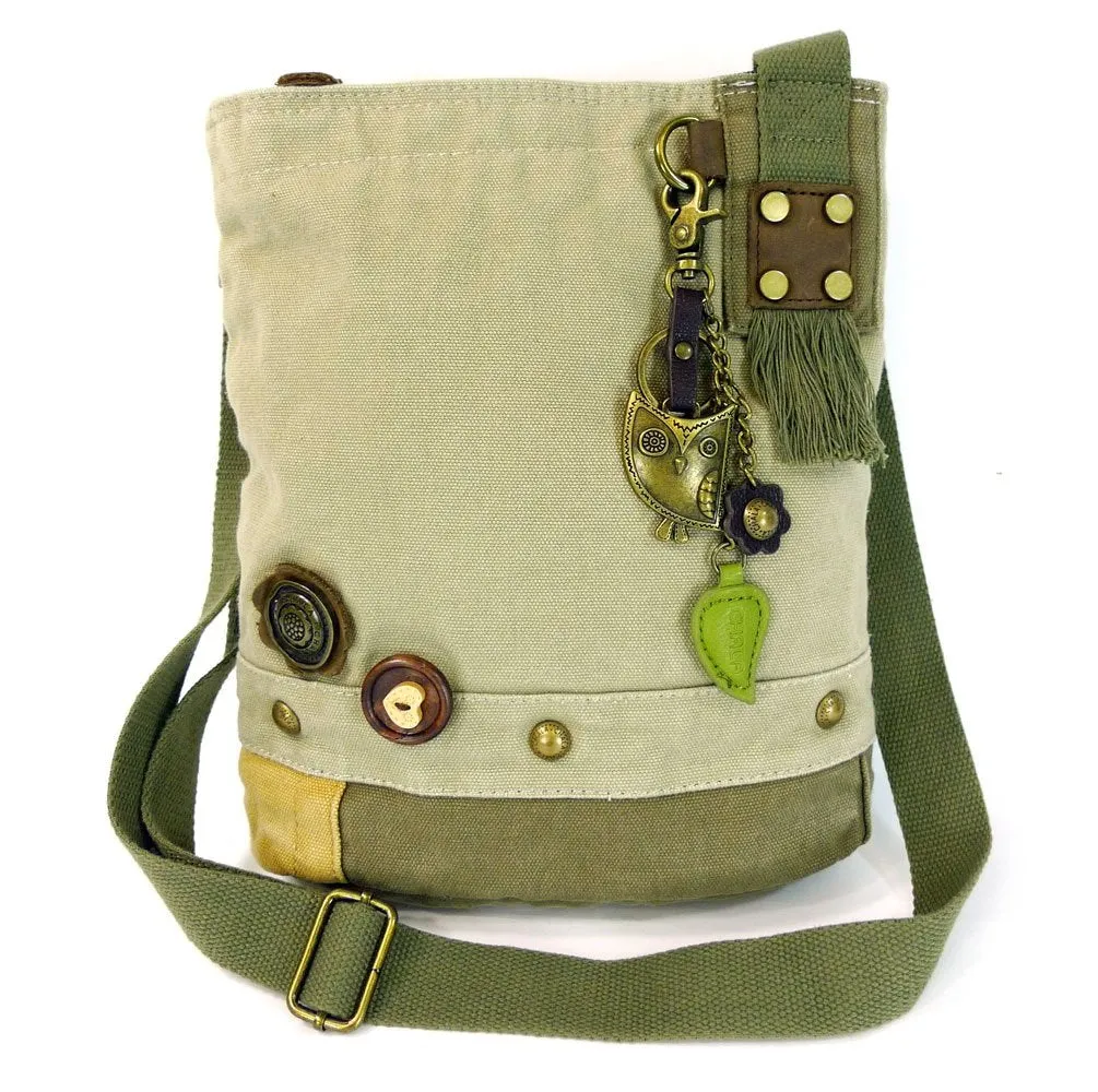 Chala Patch Cross-Body Women Handbag, Canvas Messenger Bag