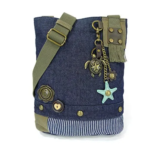 Chala Patch Cross-Body Women Handbag, Canvas Messenger Bag