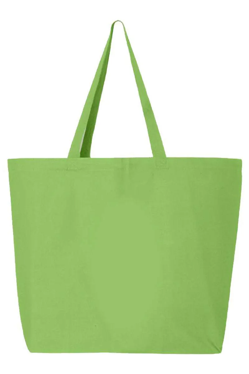 Circle Leopard Steer Canvas Jumbo Tote