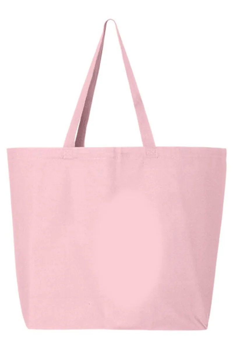 Circle Leopard Steer Canvas Jumbo Tote