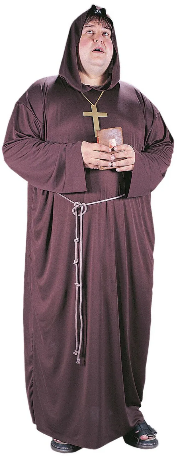 Classic Monk Costume For Men Plus size (6'2" up to 300lbs) (1/Pk)