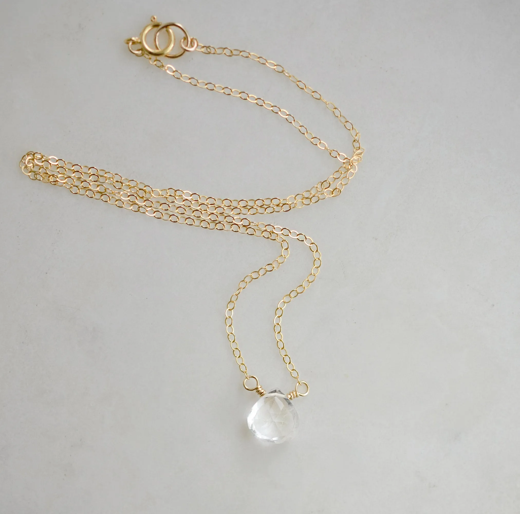 Clear Crystal Quartz Pendant