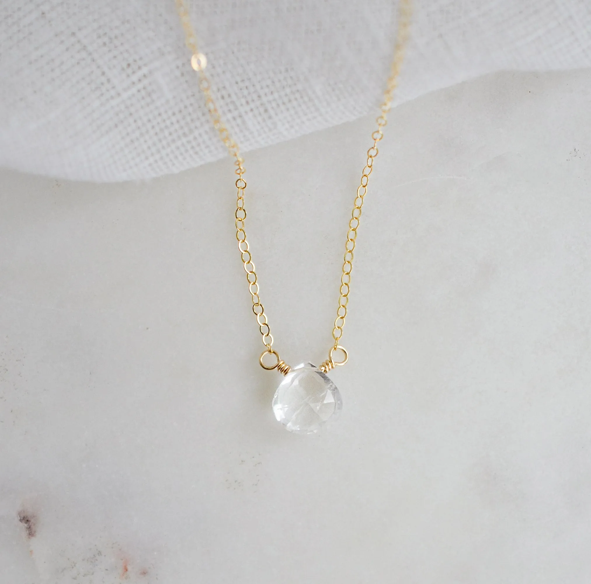 Clear Crystal Quartz Pendant