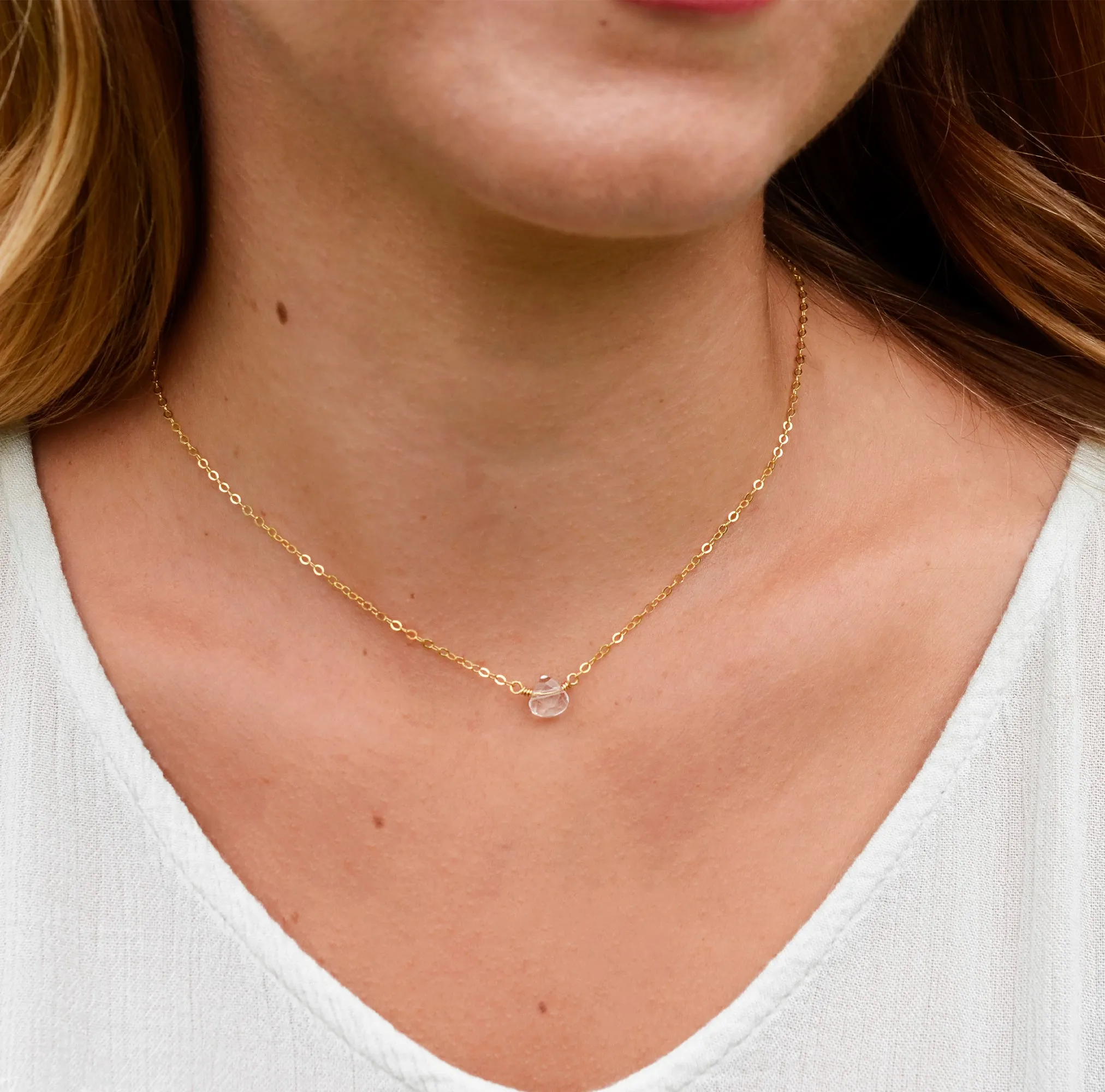 Clear Crystal Quartz Pendant