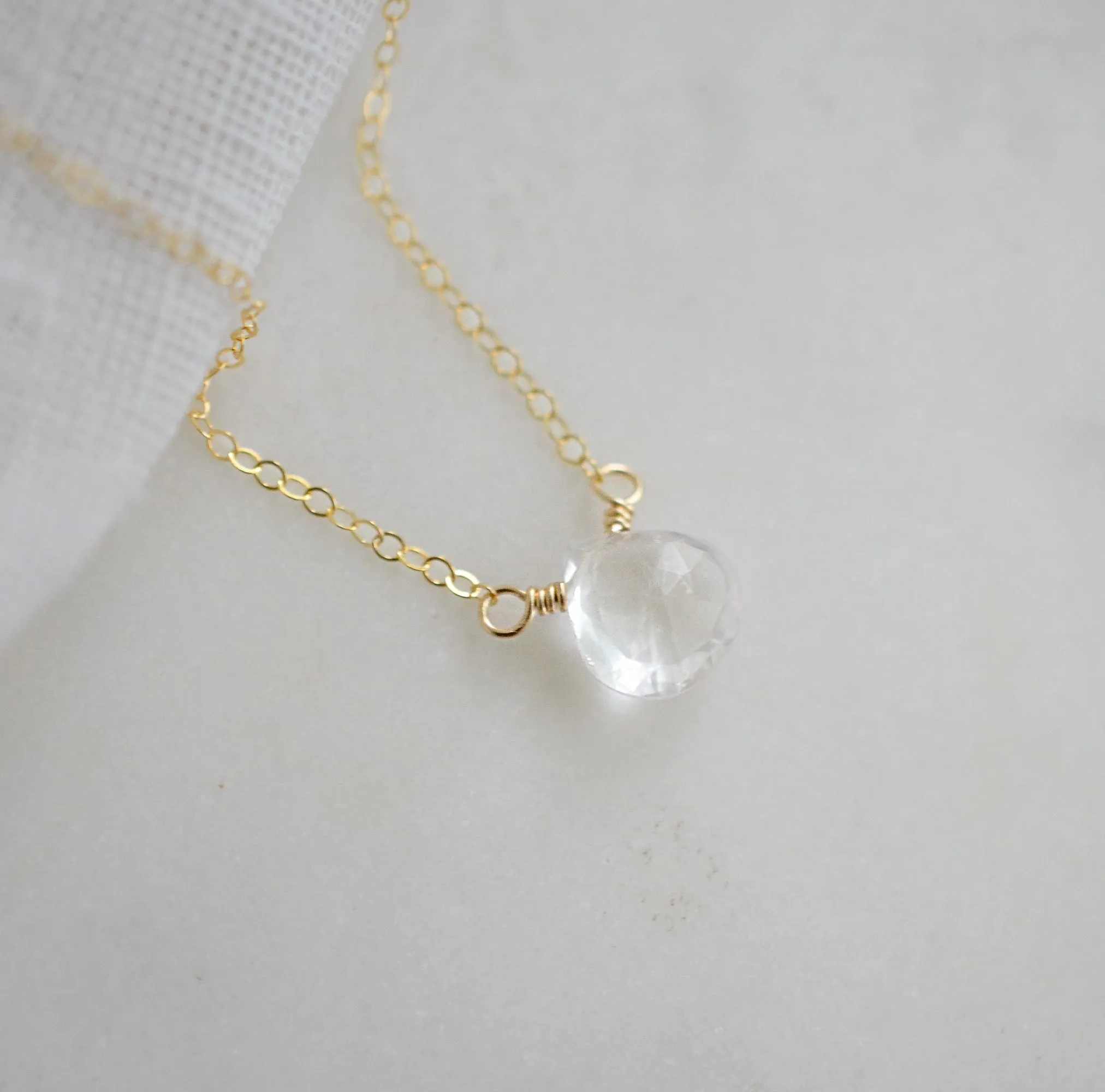 Clear Crystal Quartz Pendant