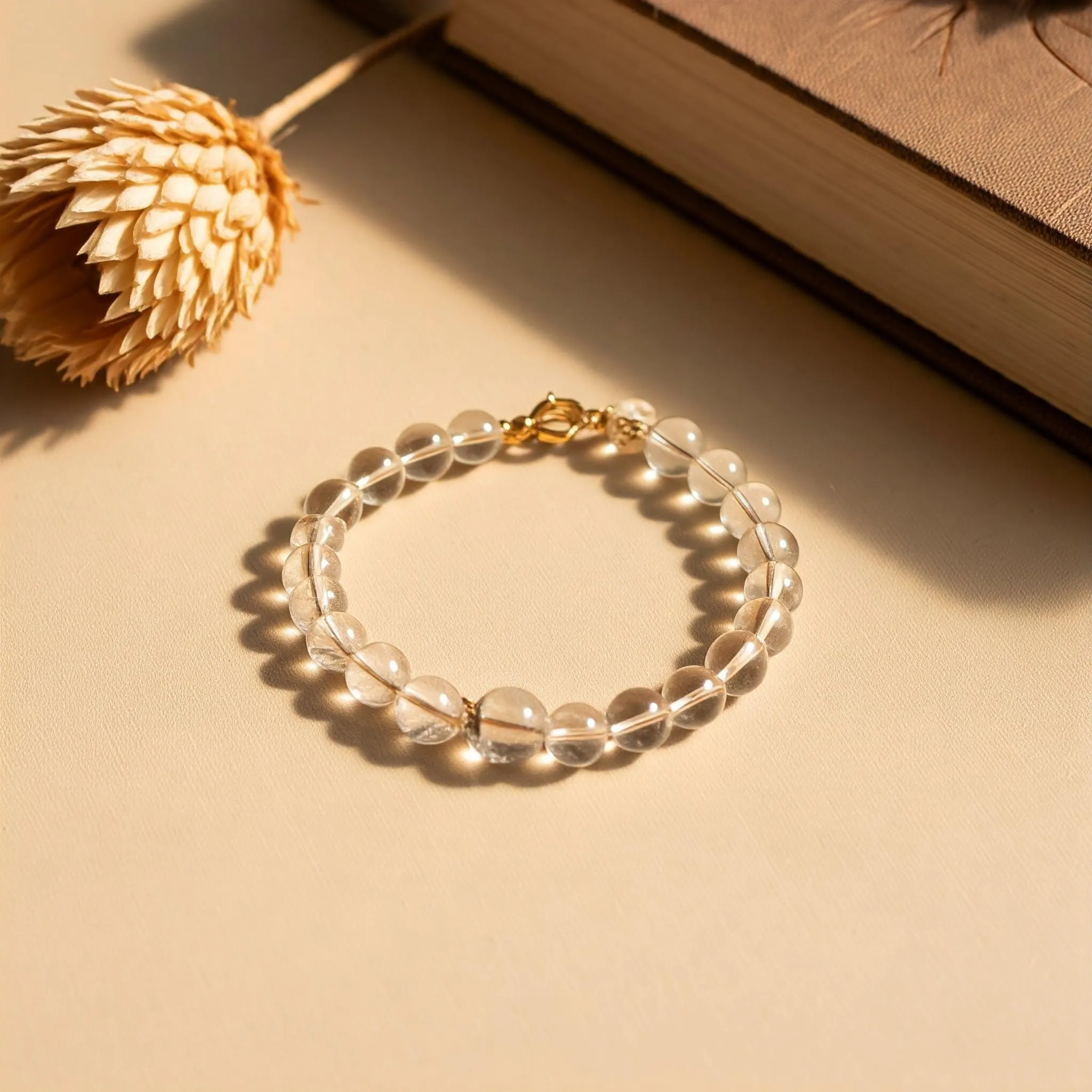 Clear Quartz Bracelet | Authentic Healing Crystal Jewelry for Clarity, Energy Amplification, and Chakra Alignment
