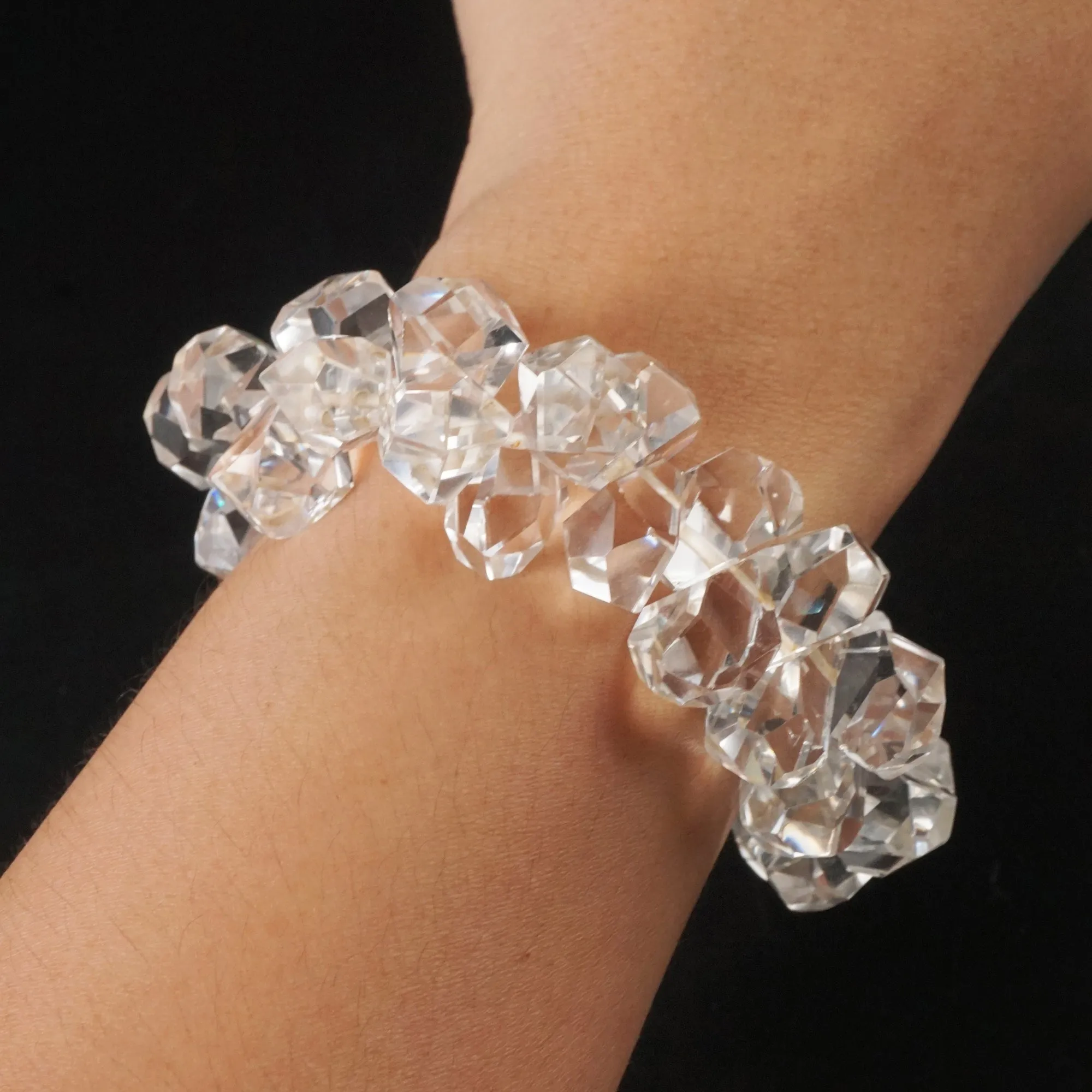 Clear Quartz Faceted Nugget Briolette