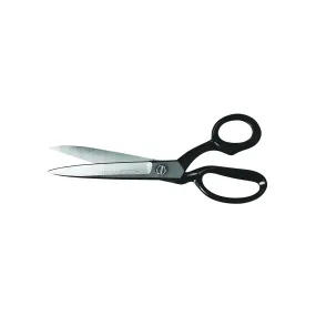 Crescent Wiss W20 Industrial Scissor, 10-3/4 in OAL, 4-3/4 in L Cut, Nickel Blade, Bent Handle, Black Handle