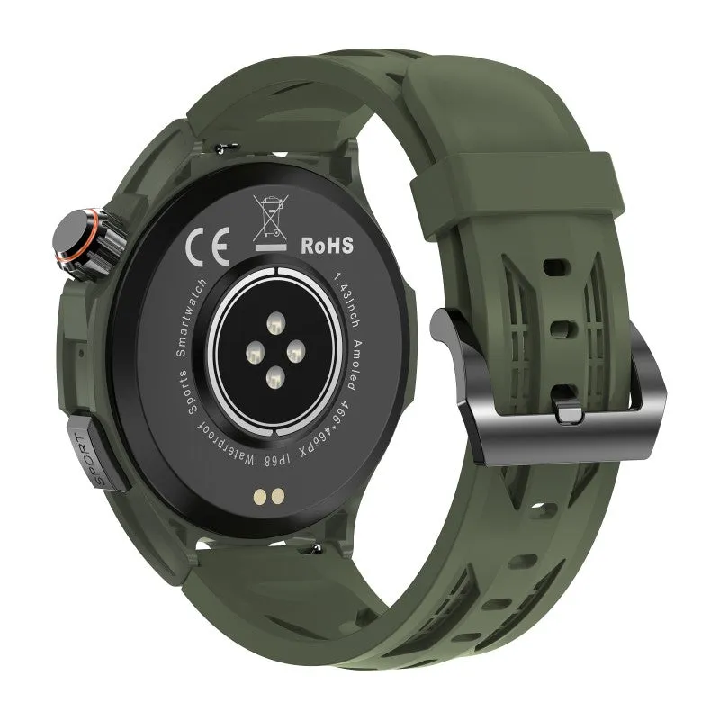 DaTeoy L102 Smart Watch Men with 10 Days Battery Life,1.43" AMOLED Display, 24/7 Health Monitoring, Multi-Sport Modes, Bluetooth Calls, IP68 Waterproof Rating – Compatible with iOS & Android