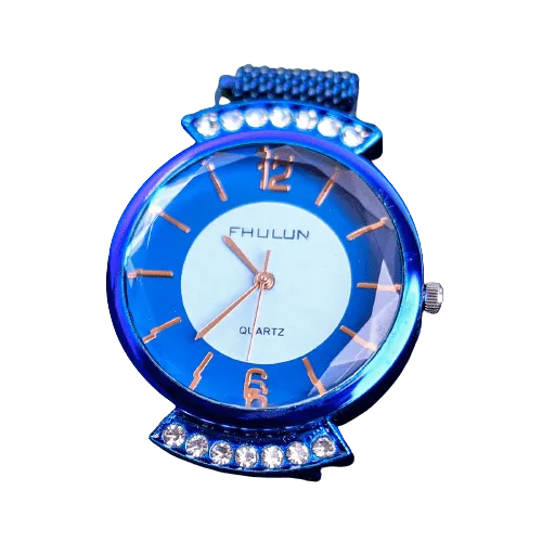 Diamond Shape Dial Up Down Zarcon Touch With Dial Women Watch