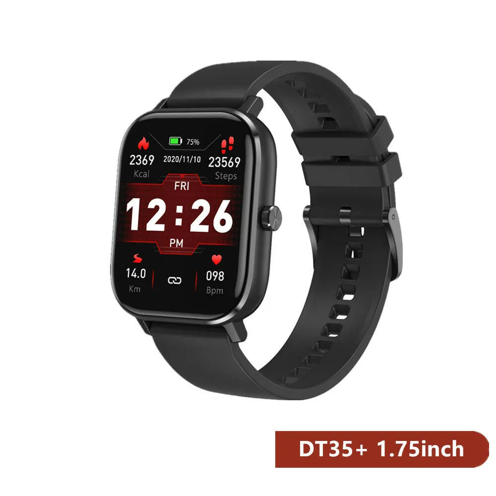 DT35  Smart Watch Men Women 1.75inch Bluetooth Call Watches ECG PPG