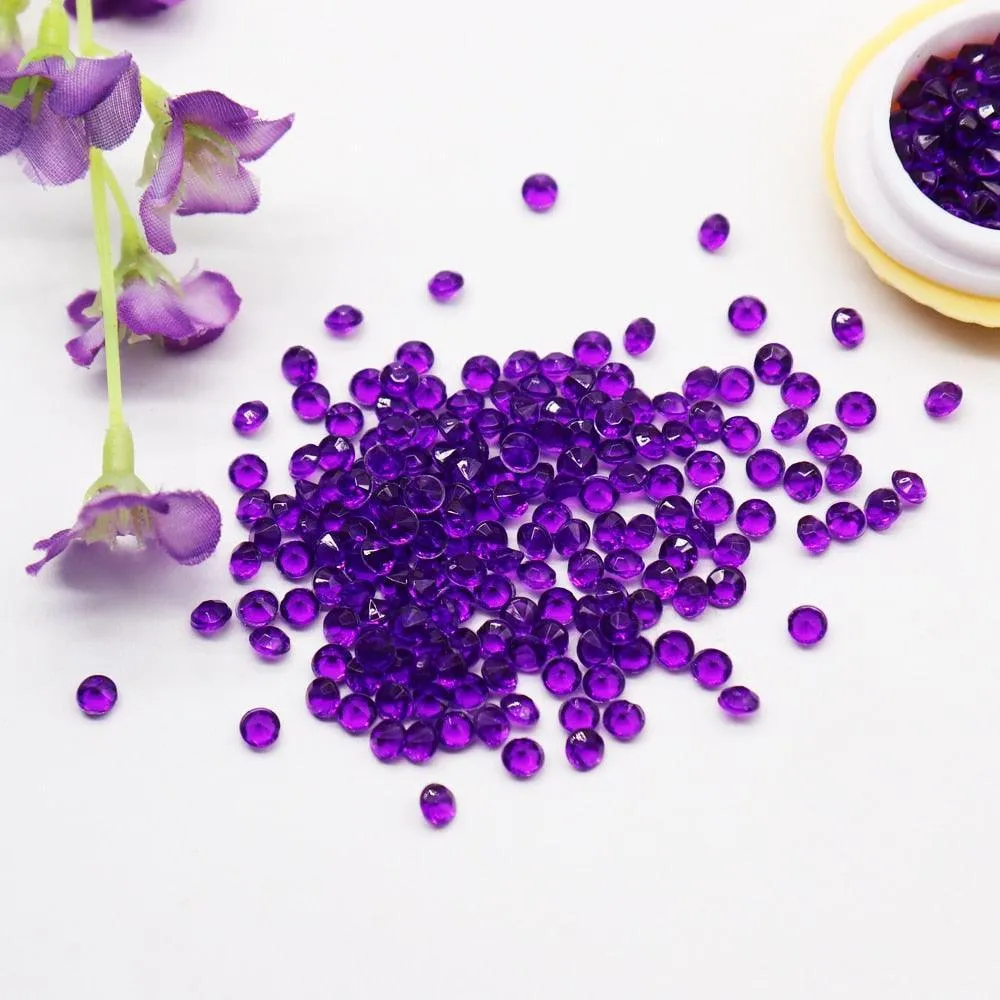 Elegant Clear Acrylic Diamond Scatter Set for Luxurious Event Decor