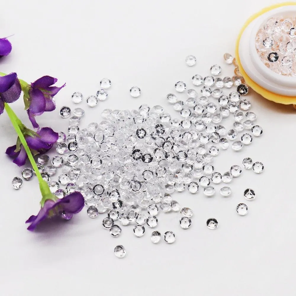 Elegant Clear Acrylic Diamond Scatter Set for Luxurious Event Decor