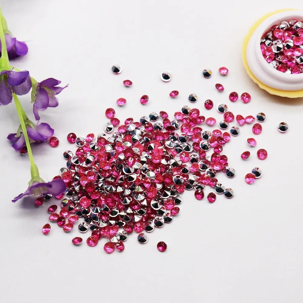 Elegant Clear Acrylic Diamond Scatter Set for Luxurious Event Decor