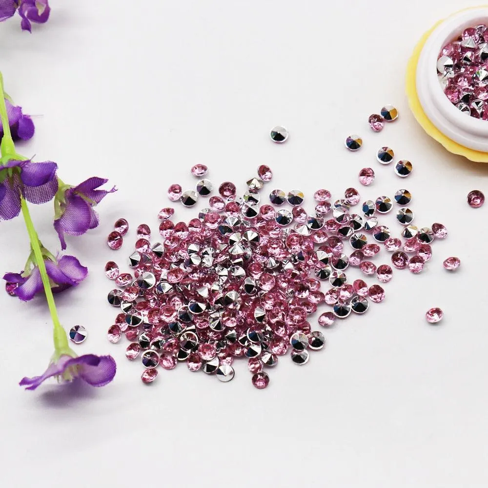 Elegant Clear Acrylic Diamond Scatter Set for Luxurious Event Decor