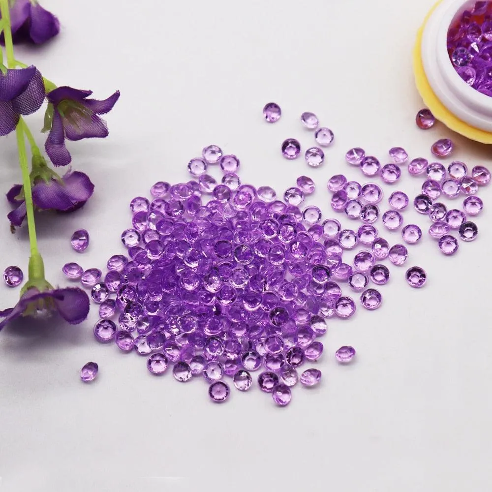 Elegant Clear Acrylic Diamond Scatter Set for Luxurious Event Decor