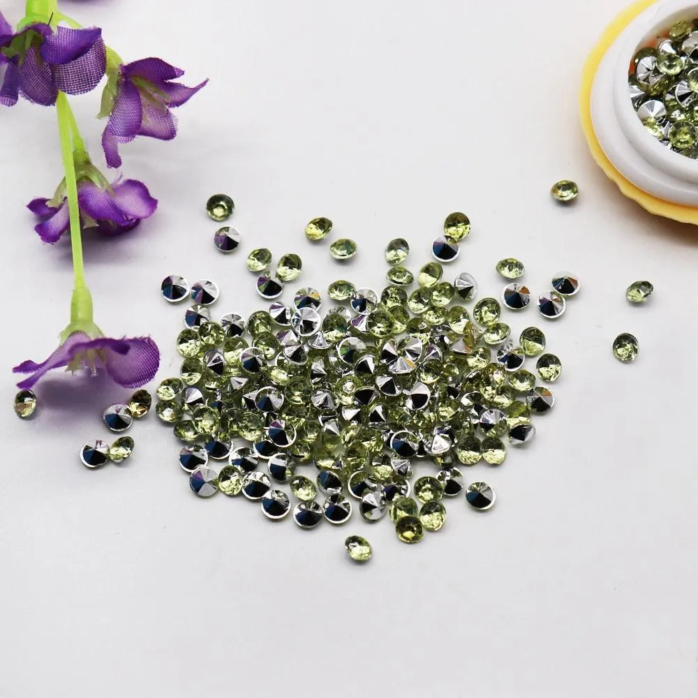 Elegant Clear Acrylic Diamond Scatter Set for Luxurious Event Decor