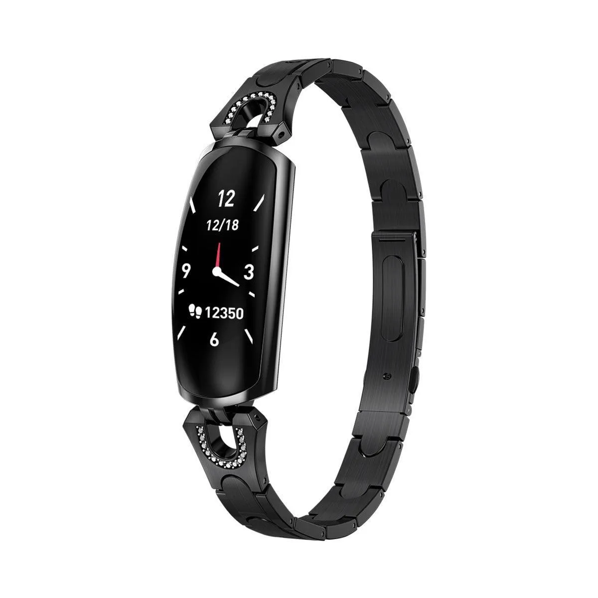 Elegant Diamond-Accent Smart Bracelet for Women