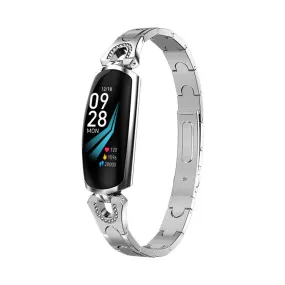 Elegant Diamond-Accent Smart Bracelet for Women