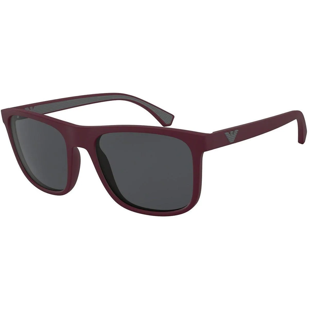 Emporio Armani Men's Sunglasses - Dark Grey Lens Matte Burgundy Frame | EA4129 5751