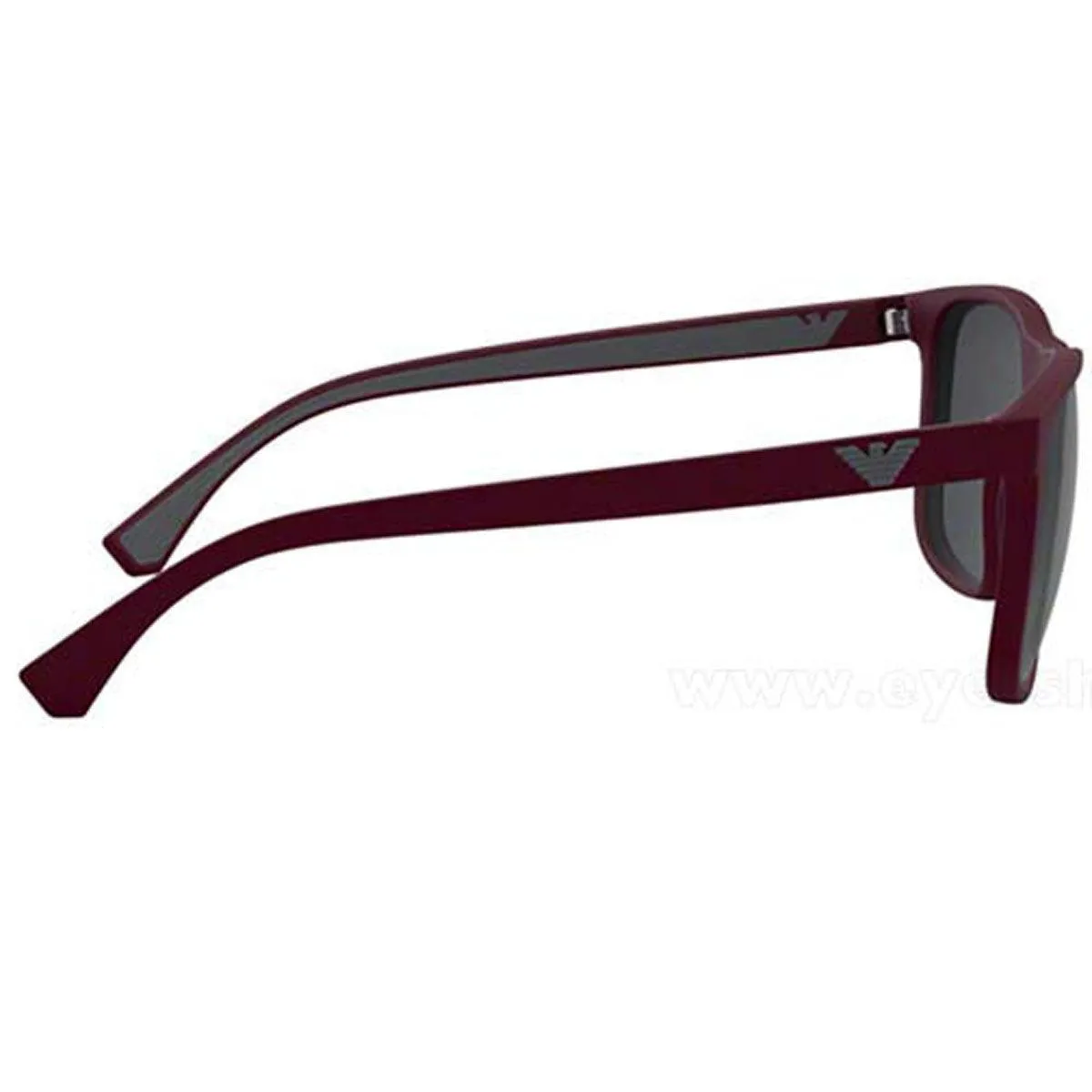 Emporio Armani Men's Sunglasses - Dark Grey Lens Matte Burgundy Frame | EA4129 5751