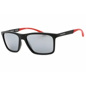 Emporio Armani Men's Sunglasses - Matte Black Rectangular Shape Frame | 0EA4170 50426G