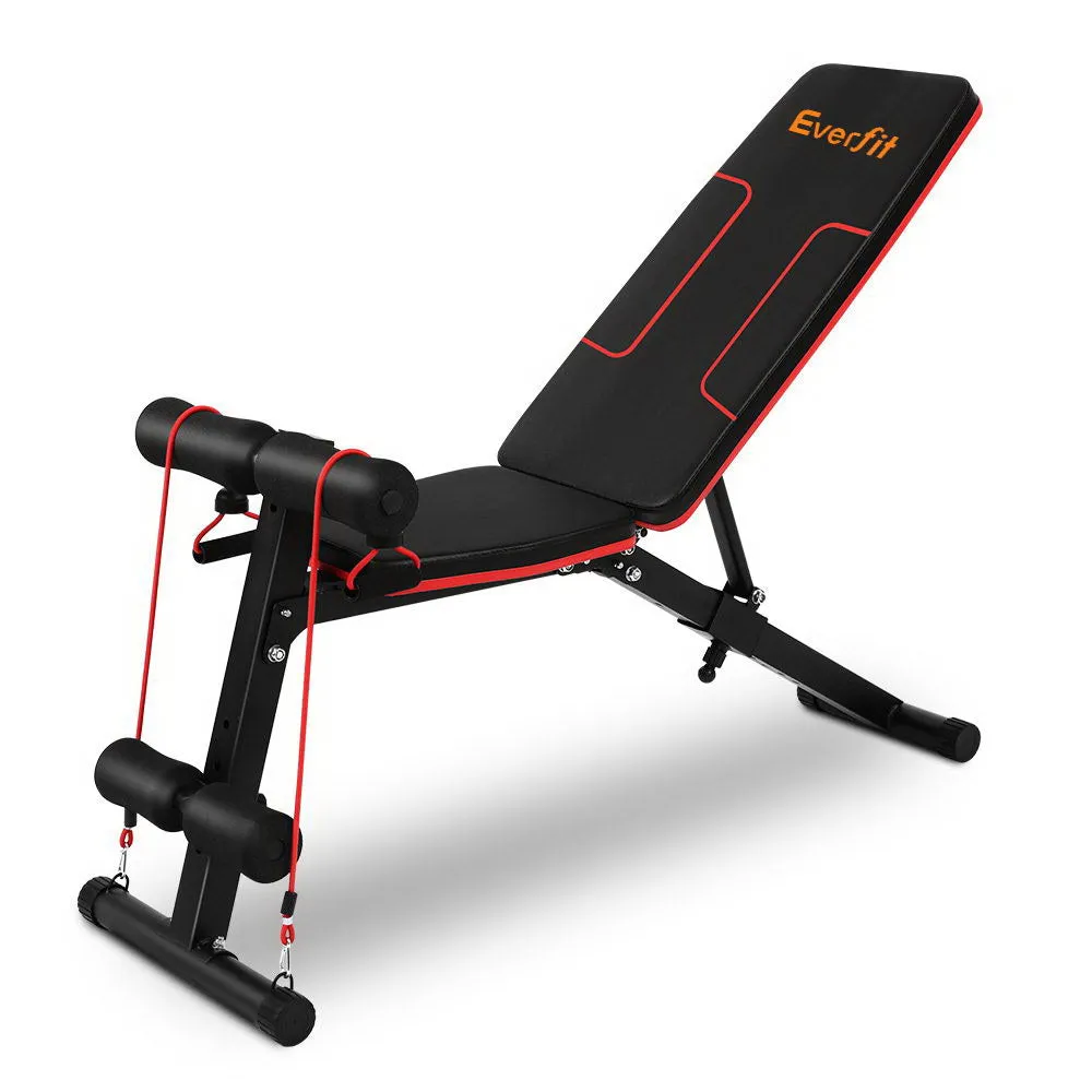 Everfit Weight Bench Adjustable FID Bench Press Home Gym 150kg Capacity