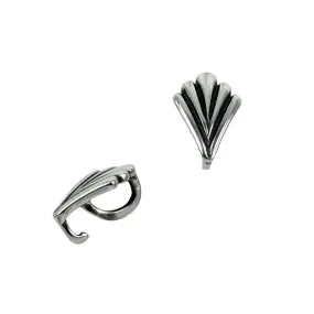 Flared Pinch Bail in Sterling Silver 6.5x4.5mm