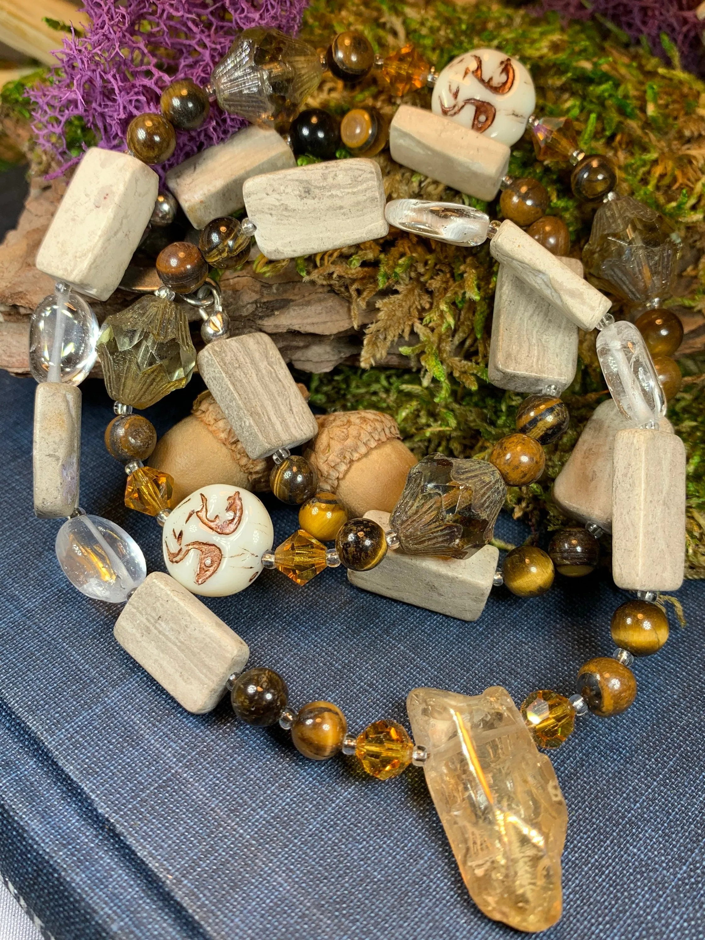 Forest Dawn Quartz Crystal Necklace
