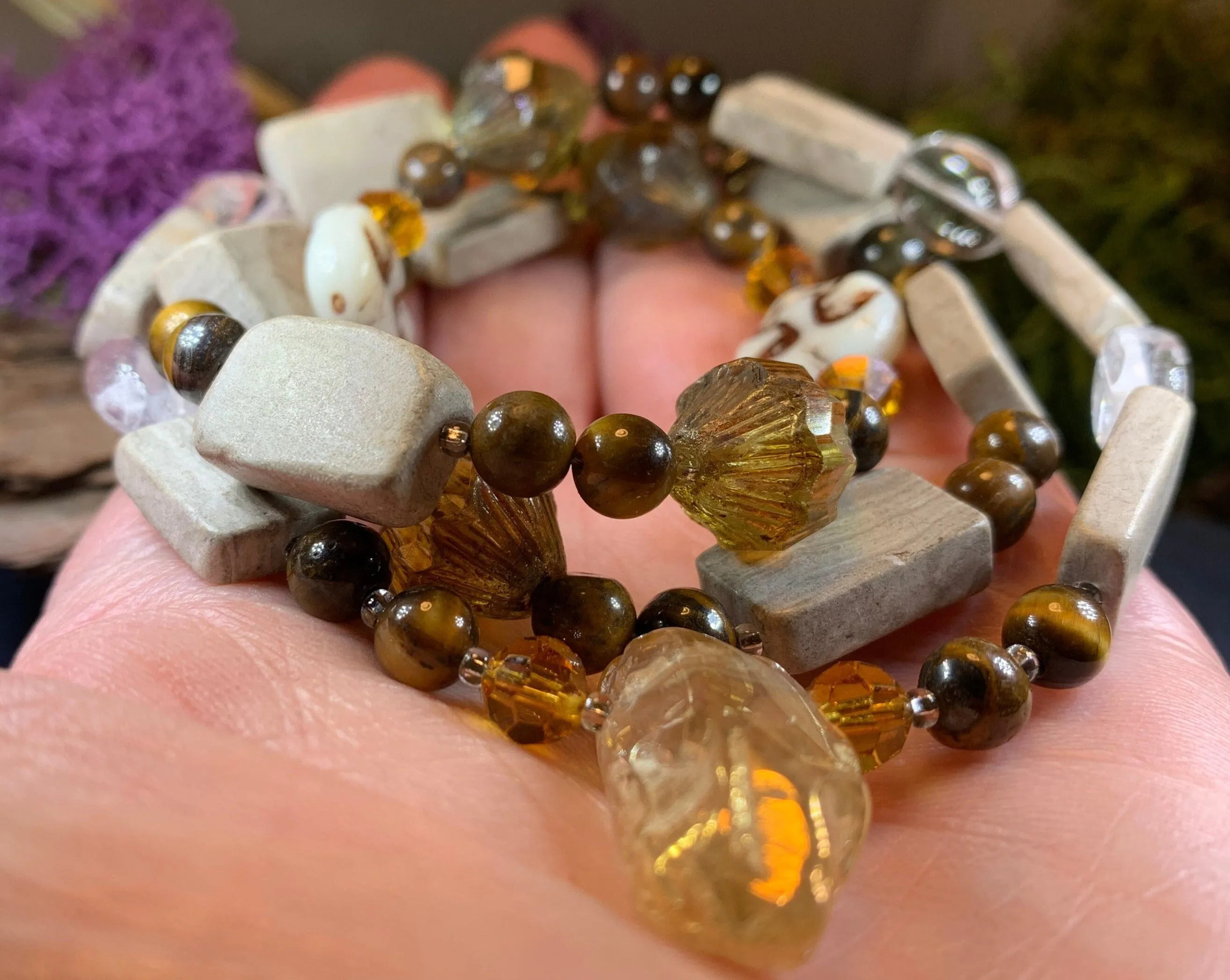 Forest Dawn Quartz Crystal Necklace