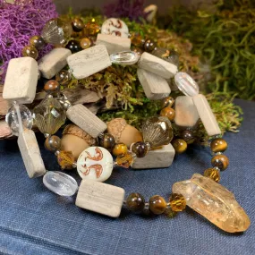 Forest Dawn Quartz Crystal Necklace
