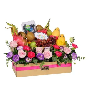 Fruits & Flowers Get Well Gift Box | FF156