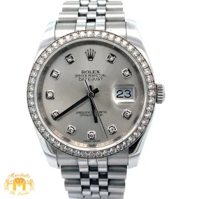 Full Factory 36mm Rolex Watch with Stainless Steel Jubilee Bracelet