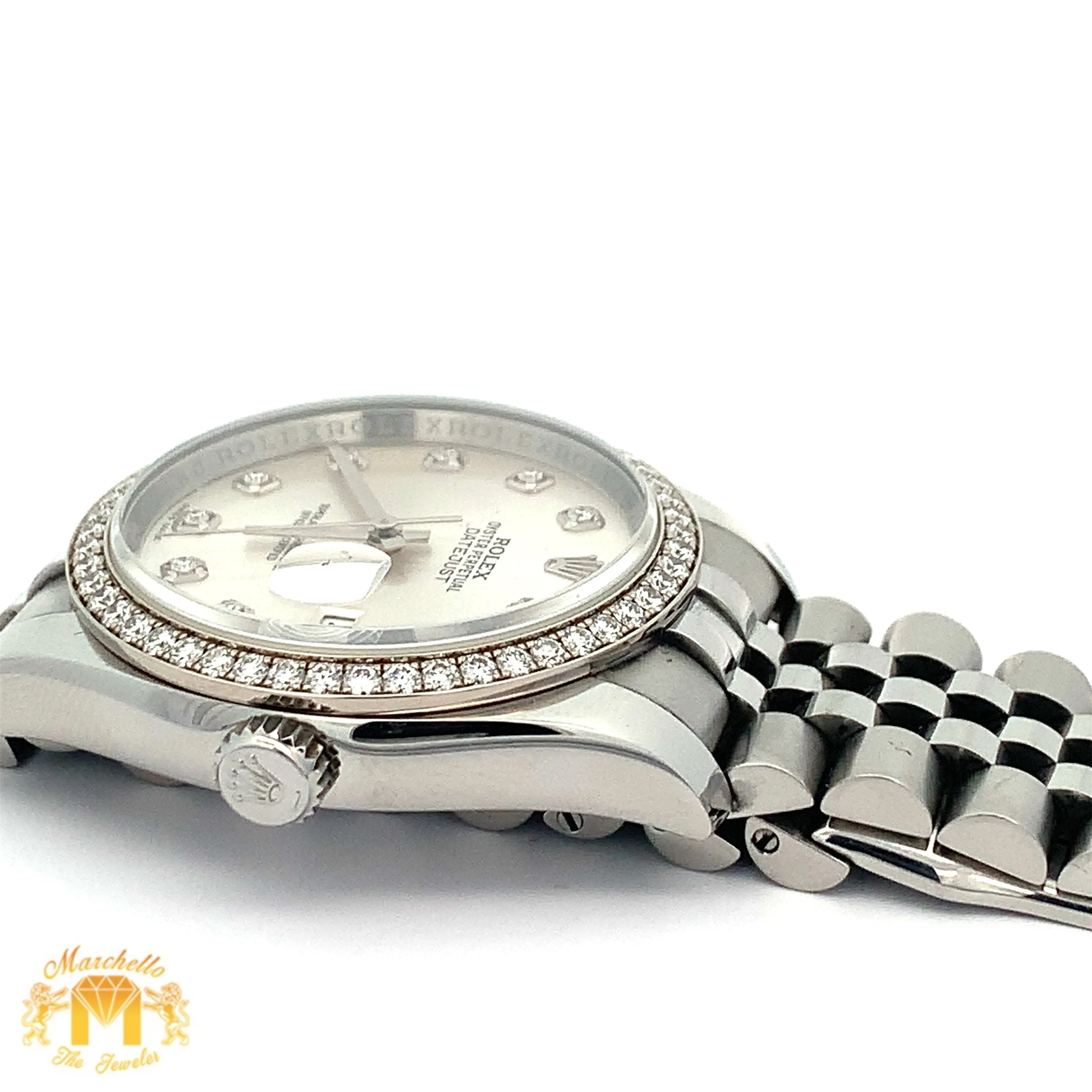 Full Factory 36mm Rolex Watch with Stainless Steel Jubilee Bracelet