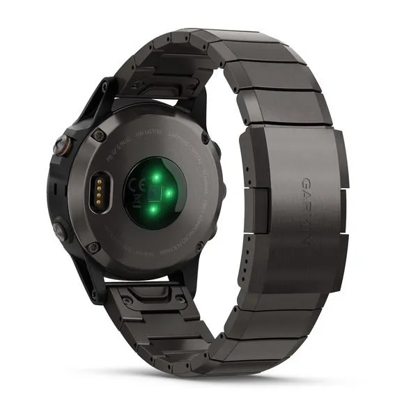 Garmin Fenix 5 Plus Sapphire Multisport GPS Smartwatch - Carbon Grey