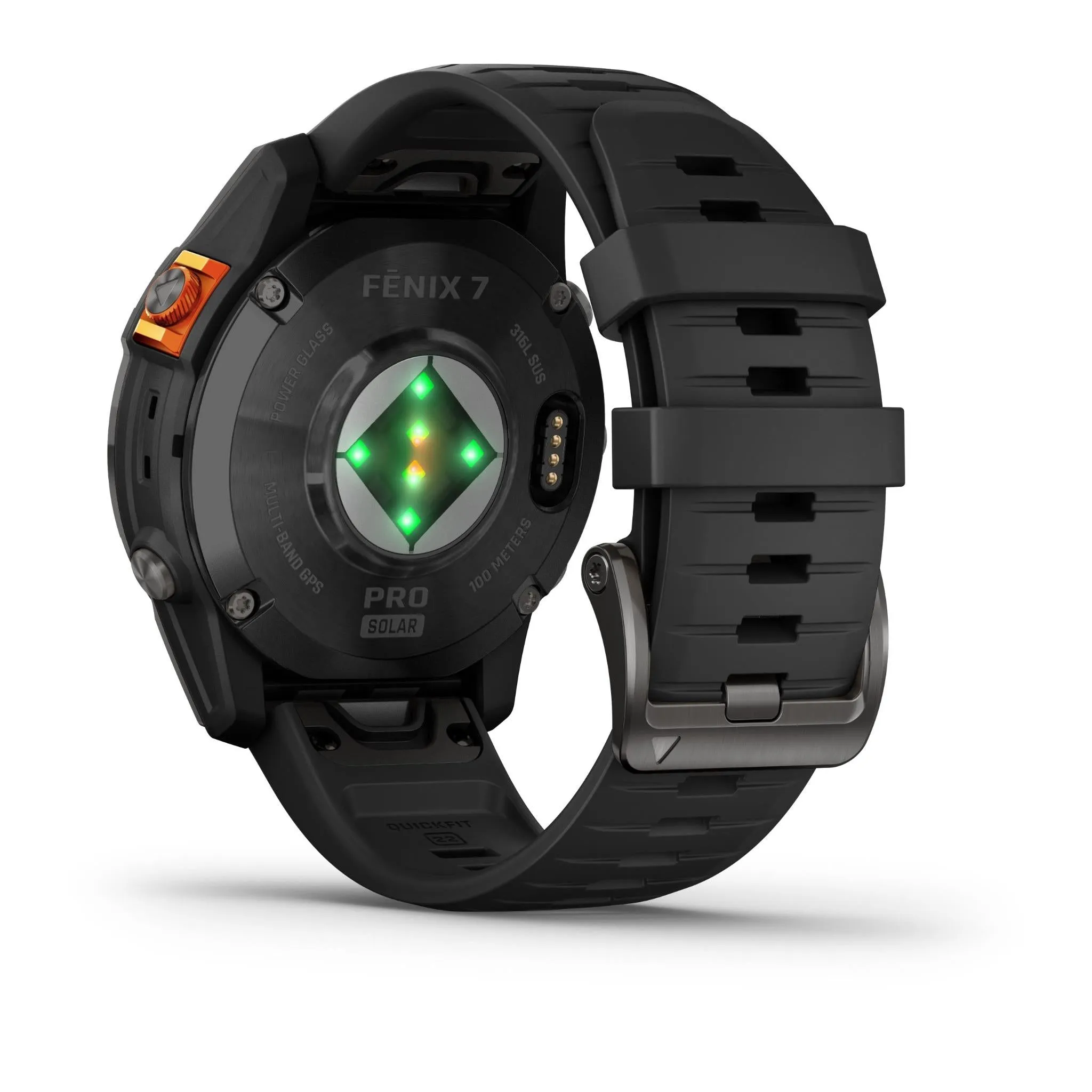 Garmin fenix® 7 Pro Solar Edition Slate Grey Stainless Steel with Black Band