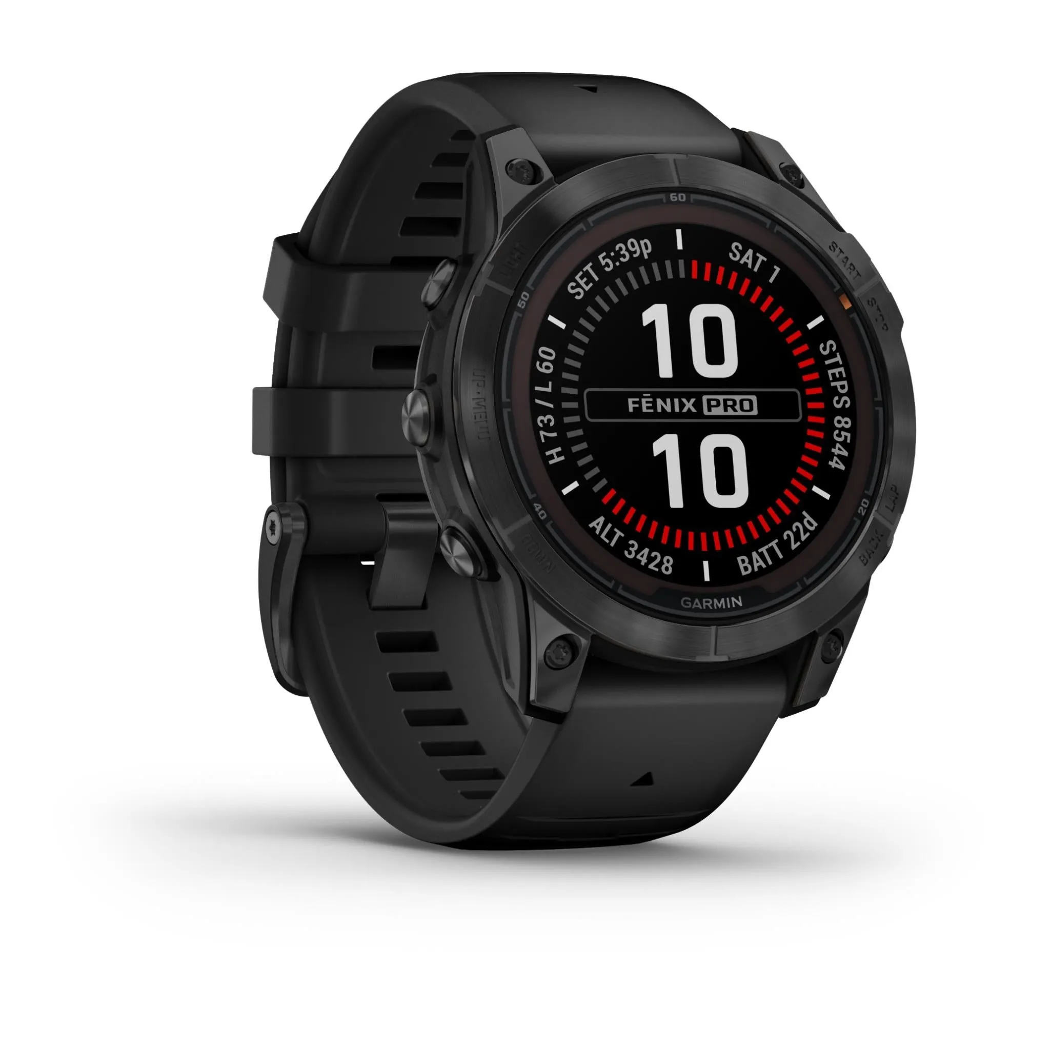 Garmin fenix® 7 Pro Solar Edition Slate Grey Stainless Steel with Black Band