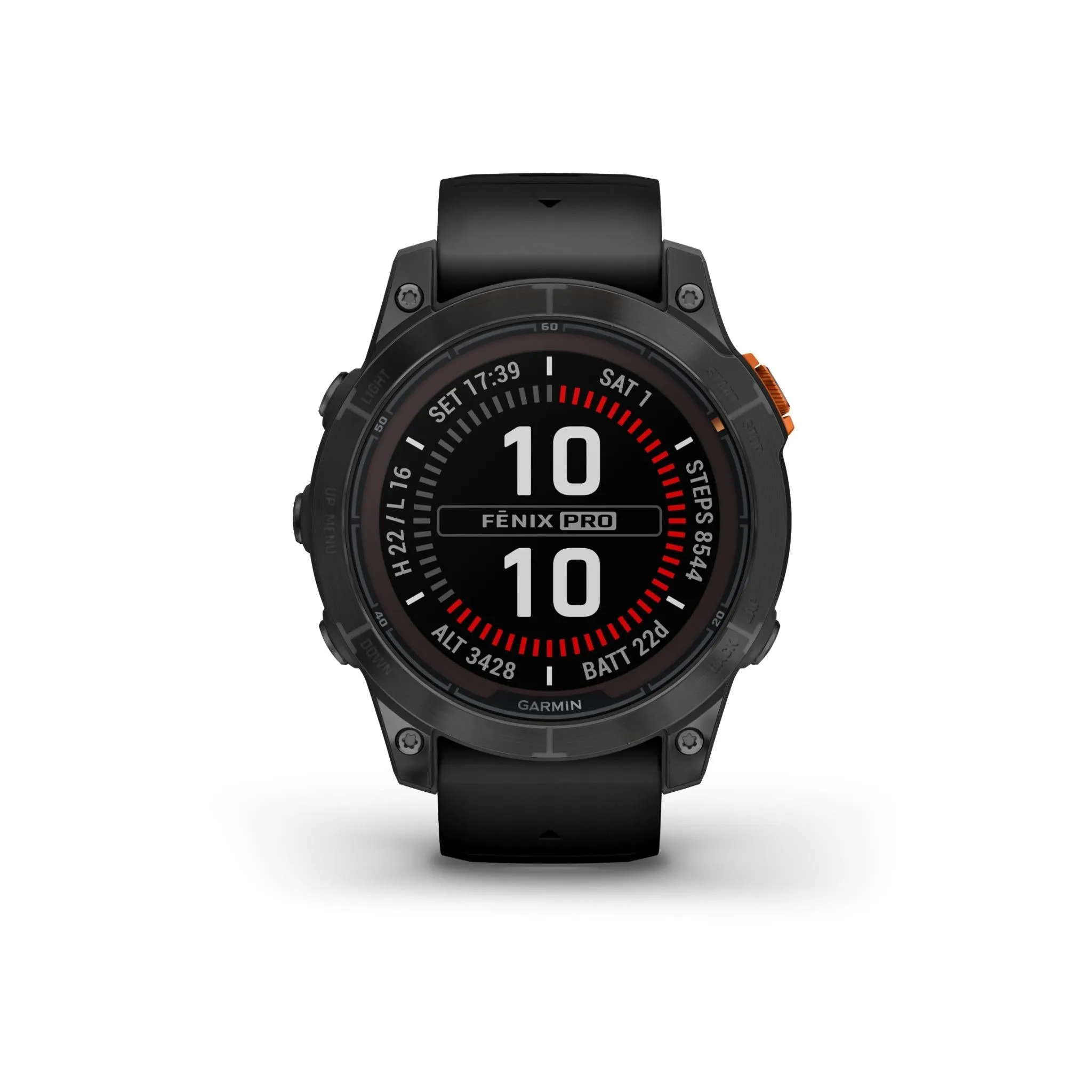 Garmin fenix® 7 Pro Solar Edition Slate Grey Stainless Steel with Black Band