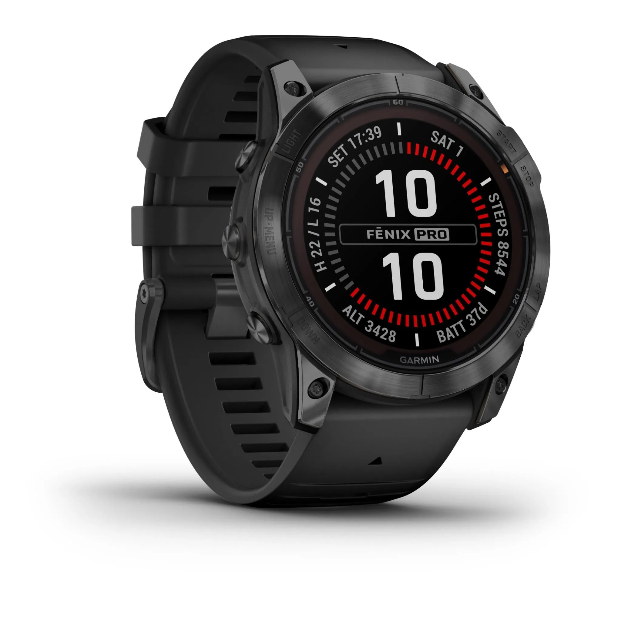 Garmin fenix® 7X Pro Solar Edition Slate Grey Stainless Steel with Black Band