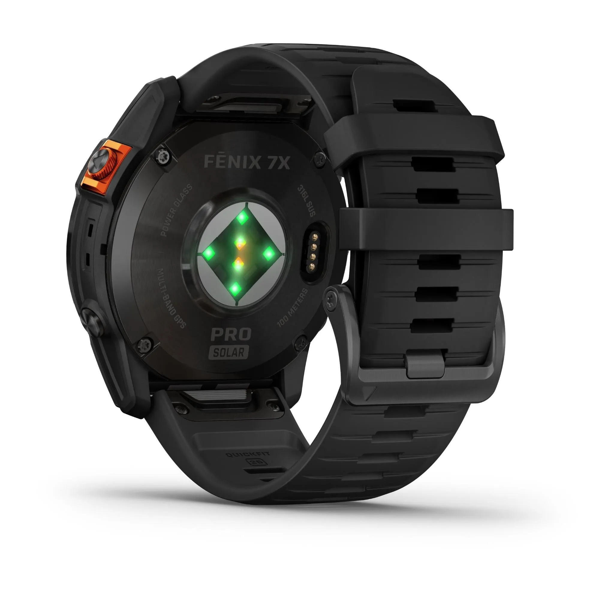 Garmin fenix® 7X Pro Solar Edition Slate Grey Stainless Steel with Black Band