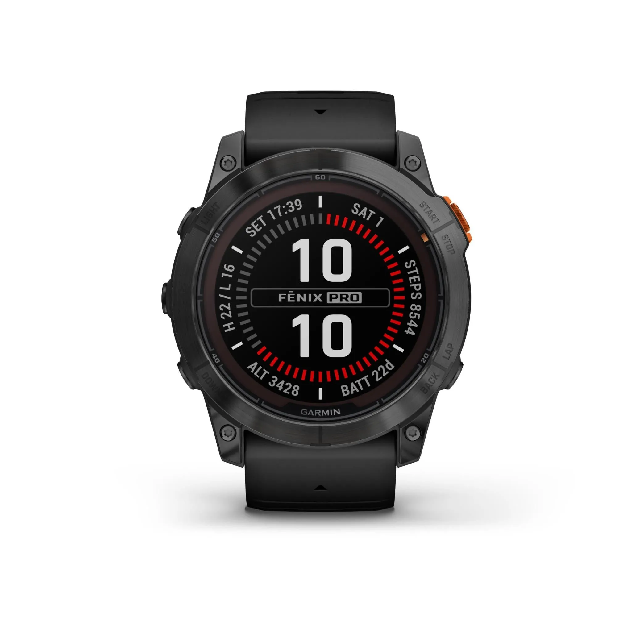 Garmin fenix® 7X Pro Solar Edition Slate Grey Stainless Steel with Black Band