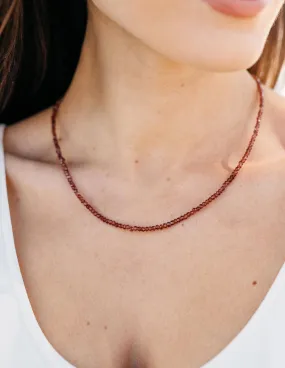 Garnet Bead Necklace