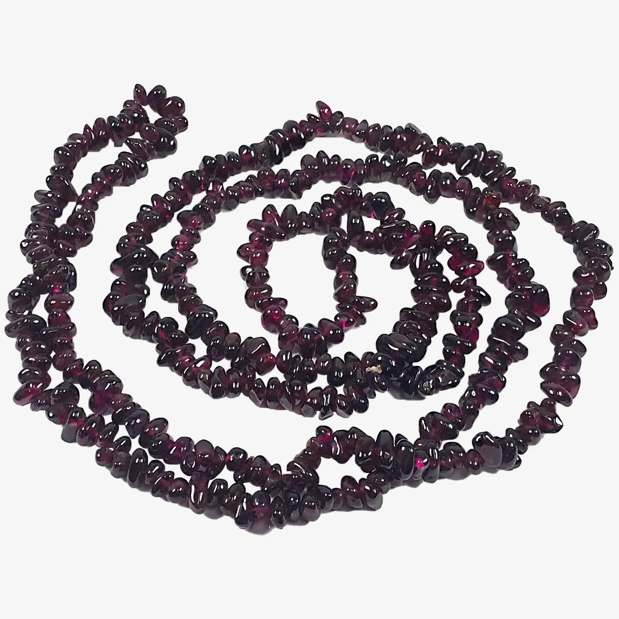 Garnet Gemstone Chips Necklace