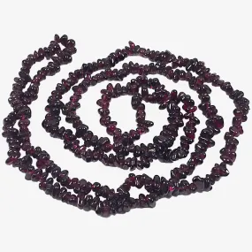 Garnet Gemstone Chips Necklace