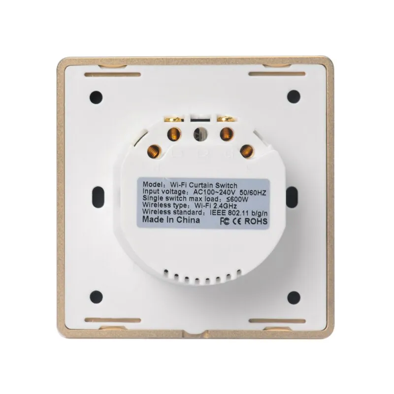 Gold/Silver Tuya Smart Life WiFi Curtain Switch for Electric Motorized Curtain Blind Roller Shutter works with Alexa&Google home