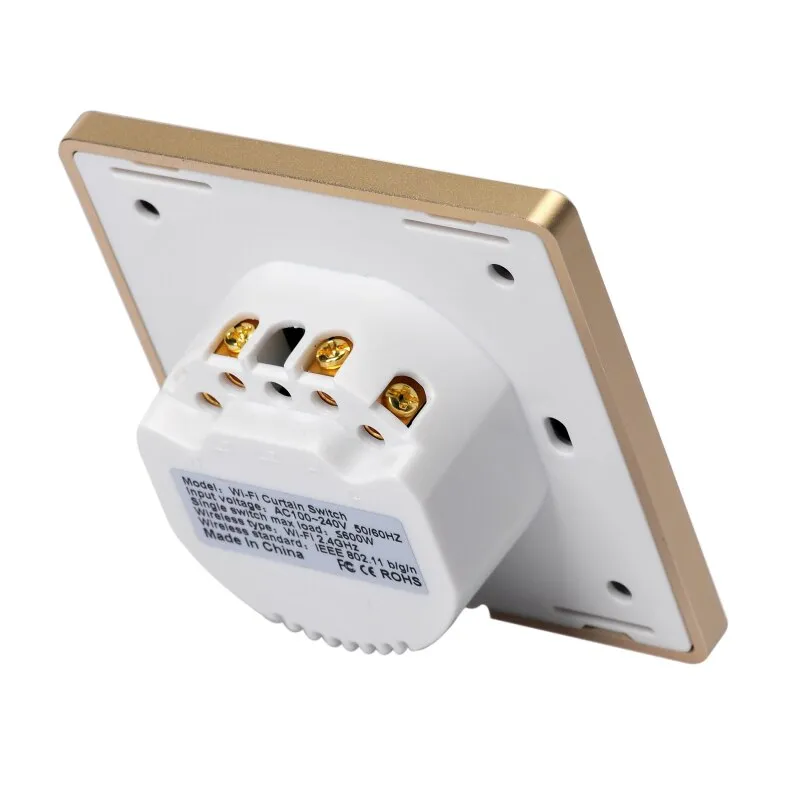 Gold/Silver Tuya Smart Life WiFi Curtain Switch for Electric Motorized Curtain Blind Roller Shutter works with Alexa&Google home