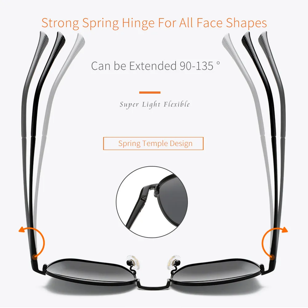 GREY JACK Polygon Polarized Minimalist Latest Stylish Sunglasses for Men Women 2366